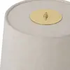 Image de GUBI lampe à poser 9205, laiton, abat-jour en toile, hauteur 58 cm