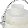 Image de Lampe à poser rechargeable Gubi Multi-Lite, hauteur 30 cm, chrome/blanc