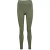 Image de hummel Hmlmt Define Seaml Scrunch Collant de yoga pour femme avec polyamide recyclé, Vert lichen, L