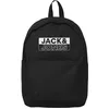 Image de JACK & JONES Sac à dos d'écolier avec poches zippées Noir/bleu/bleu marine, Noir , taille unique