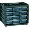 Image de Caisson de transport en polypropylène équipé de 4 mallettes Assorter