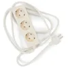 Image de Pedestal Power Bar Bloc multiprise de 2 m avec fond magnétique (beige)   Multiprise pratique et élégante à 3 prises   Prise magnétique 3 voies