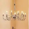 Image de Domiluce Lustre rétro, 16 ampoules, chrome