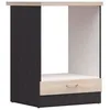 Image de JUNONA Meuble bas four 60 cm - Plan de travail - Chêne sonoma