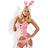 Image de Obsessive - Femme - Costume 4 pièces lapin sexy rose