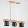 Image de Envostar Afon suspension, à 3 lampes hêtre/noir