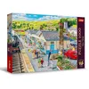 Image de Trefl Premium Plus Quality - Puzzle Tea Time: Gare - 1000 pièces, Série d'Images Nostalgiques Peintes, Pièces Parfaitement Assorties, pour Adultes et Enfants à partir de 12 Ans