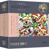 Image de Trefl-500+1 pièces, Wood Craft, Artisanat en Bois, 50 Figurines, Bricolage, Divertissement pour Adultes et Enfants à partir de 12 Ans Puzzle, 20173, Chiens de Noël