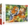 Image de Trefl, Puzzle, Deux Tigres, 1500 Pièces, Haute qualité, Animaux Asiatiques, Famille de Tigres, Puzzle Classique, Puzzle Anti-Stress, pour Adultes Enfants de 12 Ans et Plus