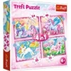 Image de Trefl 4 Puzzles - Licornes