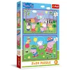 Image de Trefl - Puzzle 2 en 1 : Peppa Pig, Peppa dans l’Aire de Jeux - 2 x 24 Pièces, Ensemble de Deux Puzzles pour Les Enfants à partir de 3 Ans