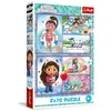 Image de Trefl - Puzzle 2x70 pièces, 2en1: Amuse-toi avec Gabby Gabby's Dollhouse 4+ | Lot de 2 puzzles, Héros de contes, Développement de la concentration et de l'observation, Haute qualité,