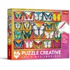 Image de Trefl - Puzzle 500 pièces, Creative, Collection de Papillons, à colorier