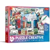 Image de Trefl - Creative - Salutations de Londres - Puzzle 500 éléments - Puzzle DIY - Coloration par Vous-même - Divertissement créatif - pour Adultes et Enfants à partir de 10 Ans