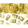 Image de PartyDeco Confettis pour 60e fête d'anniversaire. Anniversaire - Confettis métalliques Chiffres Tube Confettis Party Popper Confettis pour Table Or Poids: 15g