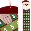Image de Ruhhy Calendrier de l'Avent vide pour enfants - Personnalisable - Grand Père Noël - À remplir et à suspendre - En feutre - 22252