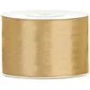 Image de Ruban satin doré ocre 5 cm x 25 m - Doré - Taille Unique