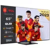 Image de TV QLED TCL 65C745 165 cm 4K UHD Google TV 2023 Aluminium brossé