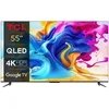 Image de TV QLED TCL 55C645 139 cm 4K UHD Google TV 2023 Aluminium brossé