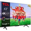 Image de TV LED Tcl 43P755 108 cm 4K UHD 2024 Aluminium brossé