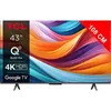 Image de TCL 43T7B - Classe de diagonale 43" T7B Series TV LCD rétro-éclairée par LED - QLED Pro - Smart TV - Google TV - 4K UHD (2160p) 3840 x 2160 - HDR - Quantum Dot Pro - titane métallique brossé en occasion ou reconditionné