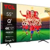Image de TV QLED Pro Tcl 55C655 139 cm 4K UHD Aluminium brossé