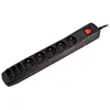 Image de REGLETA ACTIVEJET APN-8G/5M-BK (5 X UTE, 10 A, 5 M, BLACK COLOR) (TOMA DE TIERRA FRANCESA)