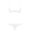 Image de Obsessive Ensemble de Lingerie Femme à 2 pièces: Soutien-Gorge et Slip, Blanc Ouvert, S-M