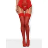 Image de Obsessive Bas S800 Rouge Rouge L/XL
