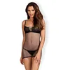 Image de Obsessive Redella Chemise & Thong Noir S