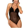 Image de Alifini Body Transparent Avec Motif Ailes - Noir