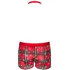 Image de Obsessive Ensemble de déguisement pour homme - Boxer sexy - Noeud papillon - Mr Merrilo - Rouge - Taille XXL à 3XL