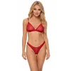 Image de Obsessive - Ensemble de lingerie Crimessa - Rouge, rouge x, L/XL