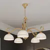Image de EMIBIG LIGHTING Suspension Wivara 5, à 5 lampes, dorée