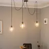 Image de EMIBIG LIGHTING Suspension Starla, décentralisée, à 3 lampes, transparente, verre, E27