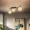 Image de EMIBIG LIGHTING Plafonnier Smart, noir/opale, à 3 lampes