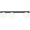 Image de Emibig Abat-jour FIT 3 BLACK/OPAL en métal enduit de poudre et abat-jour en verre - Largeur : 70 cm - Hauteur 17cm