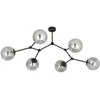 Image de EMIBIG LIGHTING Plafonnier Space, noir/graphite, à 6 lampes