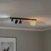 Image de EMIBIG LIGHTING Spot pour plafond Baster 4, acier, à 4 lampes, 3 spots, sphérique