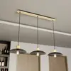 Image de EMIBIG LIGHTING Suspension Kobe, à 3 lampes, acier, bois, noir