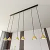 Image de EMIBIG LIGHTING Suspension Elit, à 6 lampes, dorée, métal