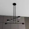 Image de EMIBIG LIGHTING Suspension Modus 6, acier, à 6 lampes, GX 53, noir