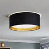 Image de TK Lighting Plafonnier Bilbao,noir/doré, Ø 45 cm