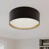 Image de TK Lighting Plafonnier Bilbao, noir/or, Ø 60 cm