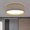 Image de TK Lighting Plafonnier Bilbao, gris/or, Ø 60 cm