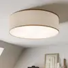 Image de TK Lighting Plafonnier Rondo, beige, métal, Ø 45 cm, E27