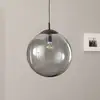 Image de TK Lighting Suspension Esme, verre, graphite-transparent, 1 lampe, Ø 35 cm