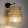 Image de TK Lighting Applique murale Calisto, Jute, brun naturel, interrupteur