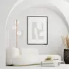 Image de TK Lighting Lampe sur pied Estera, verre opalin, structure en bois, 132 cm, à 3 lampes