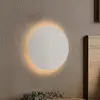 Image de TK Lighting Applique murale Luna, beige, lumière indirecte, Ø 30 cm, acier
